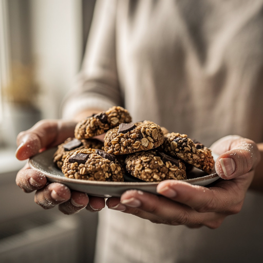 3-Ingredient No-Bake Cookies held in hand