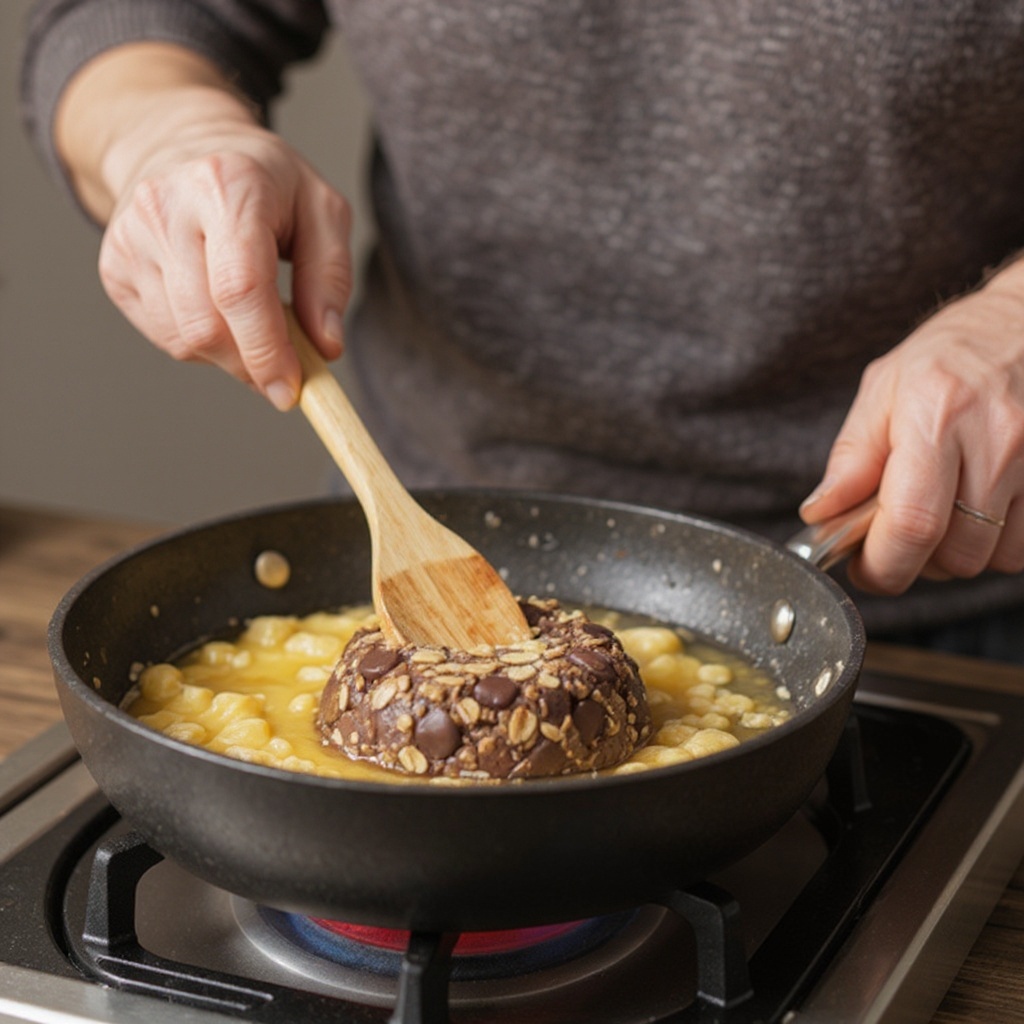 Step 3: Stir the butter and sugar mixture constantly until the butter is completely melt