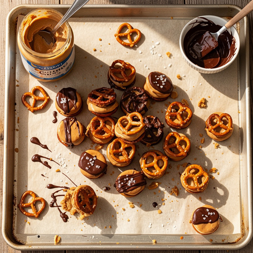 Multiple Peanut Butter Pretzel Bites crafts from above