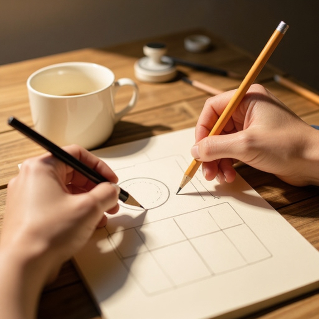 Step 3: Lightly sketch the basic geometric shape that best represents the object. Think 