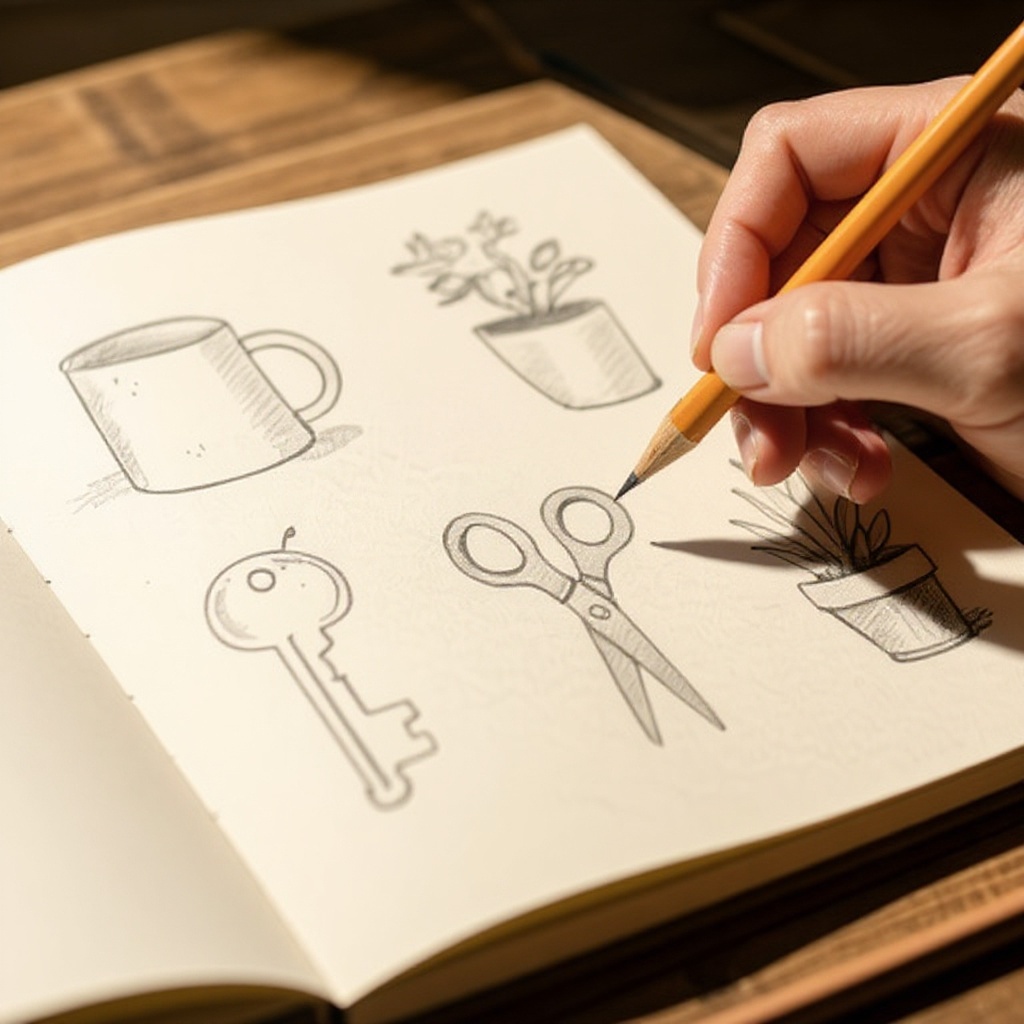 Step 7: Add details like textures, patterns, or specific markings on the object. Look fo