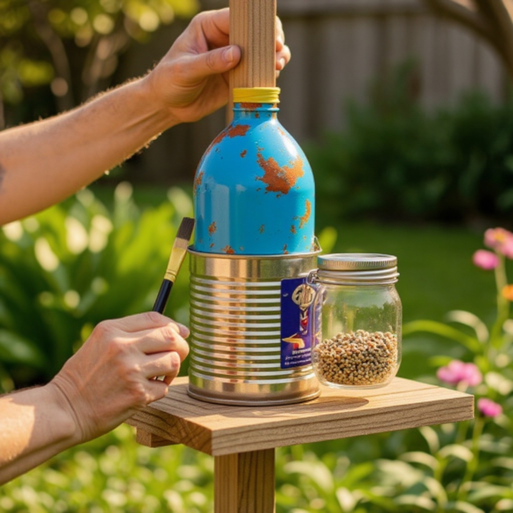 Step 2: Prepare your tin can edges. If the tin can has any sharp edges after opening, ca