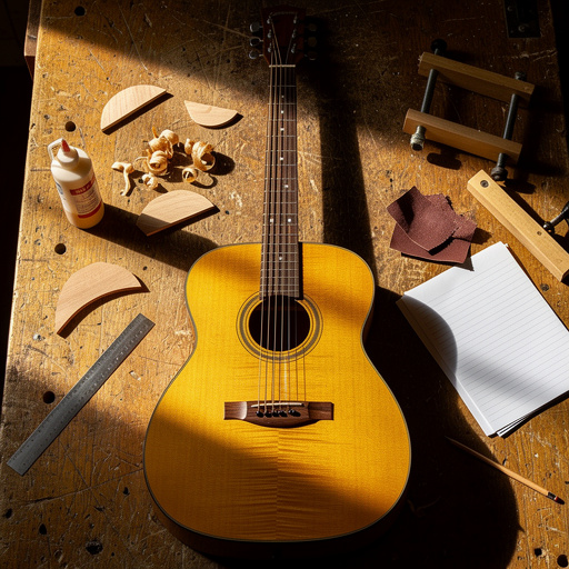 Multiple DIY Acoustic Guitar Plans crafts from above