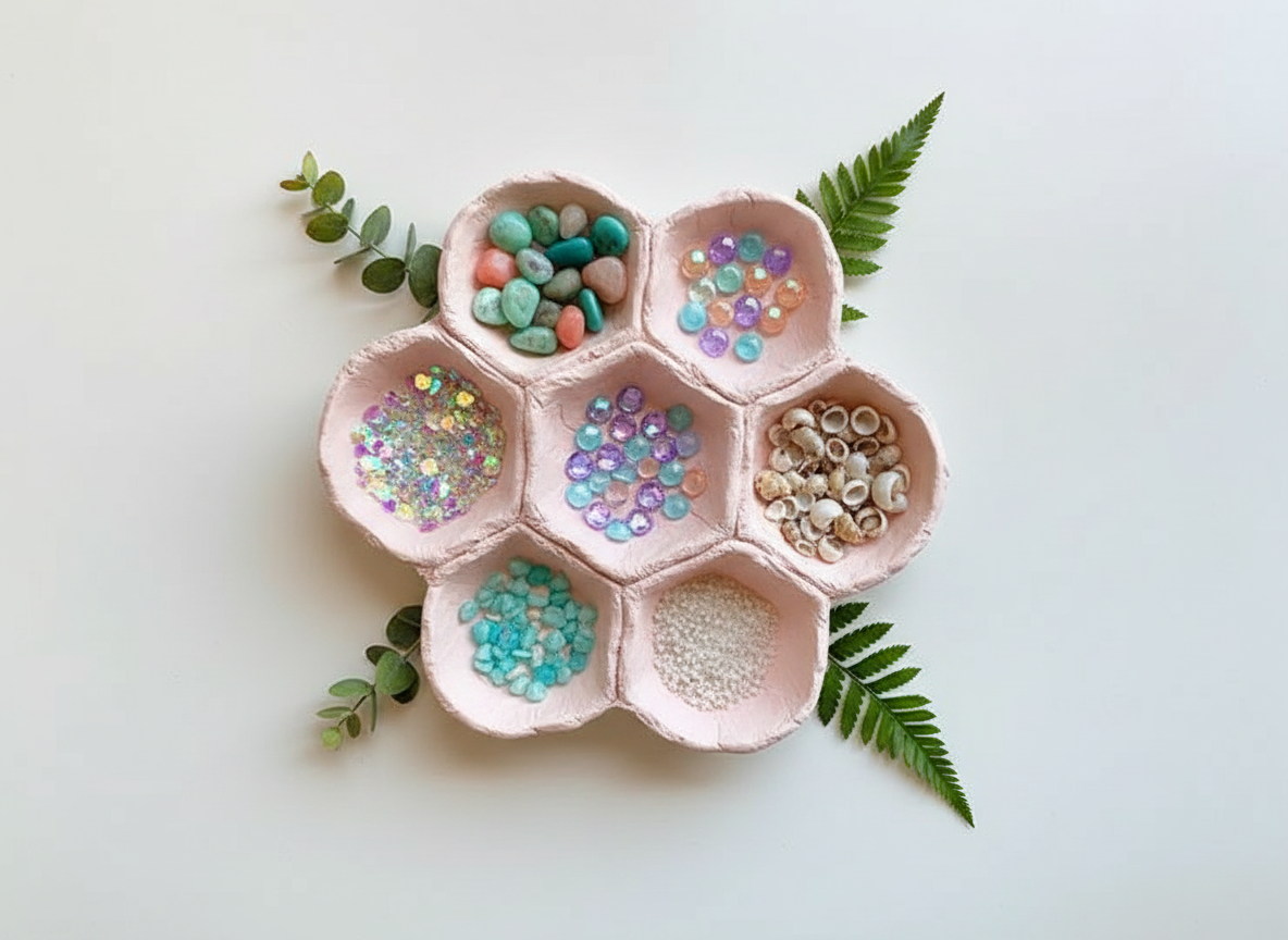 Air Dry Clay Geometric Trinket Dish