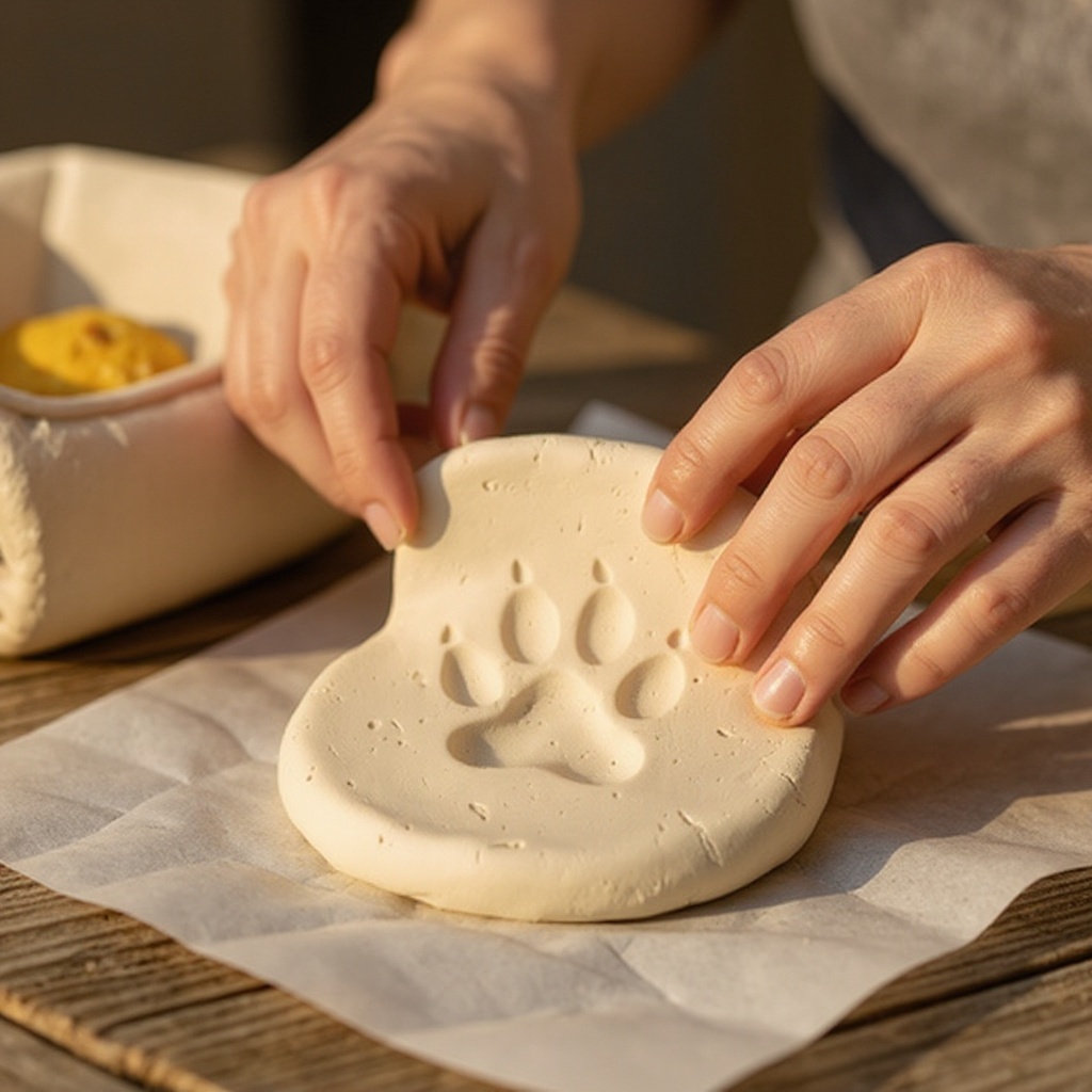 Step 5: Ensure your pet's paw is clean and dry. If it's a little dirty, use a pet-safe w