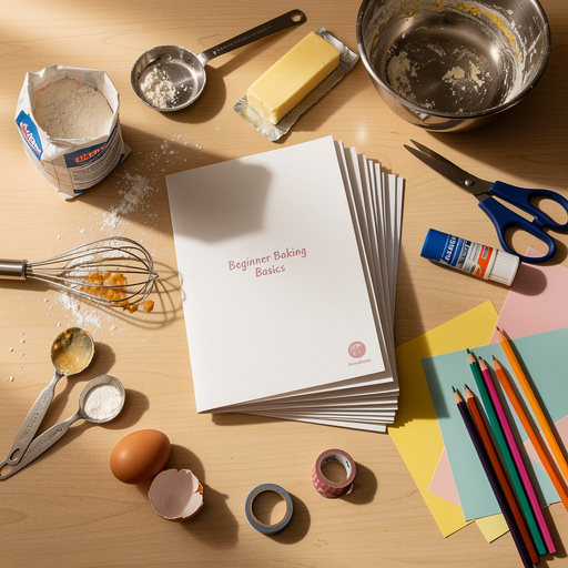 Multiple Beginner Baking Book Basics crafts from above