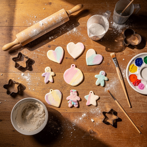 Multiple Easy Salt Dough Creations crafts from above