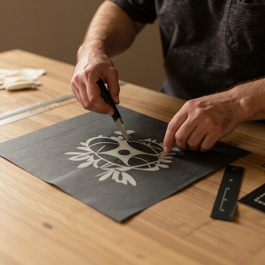 Step 2: Prepare your workspace by laying down plastic sheeting or newspaper to protect y