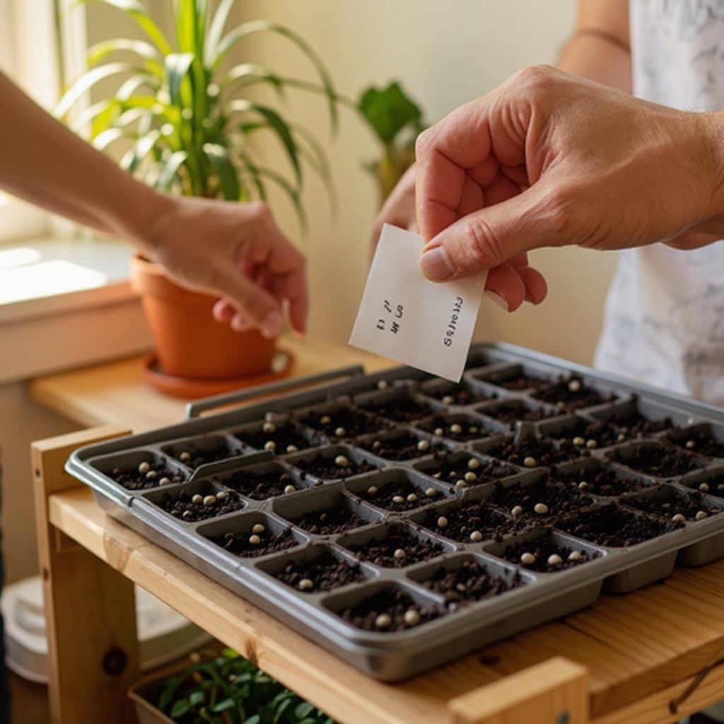 Step 4: Now it's time to sow your seeds! Carefully read the instructions on each seed pa