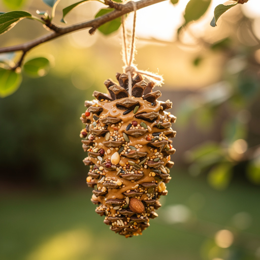 Pinecone Peanut Butter Feeder