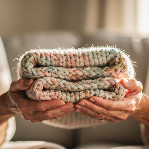 Cozy Blanket Hideaway held in hand