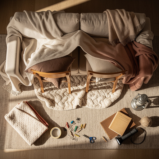 Multiple Cozy Blanket Hideaway crafts from above