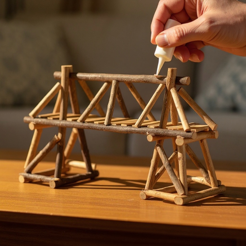 Step 11: Reinforce the connection points where the side beams meet the deck and crossbeam