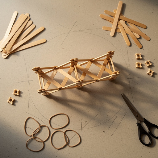 Multiple Sturdy Stick Span Builders crafts from above