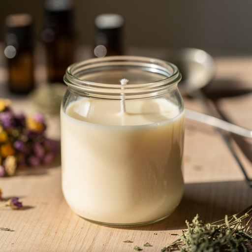 Finished DIY Scented Candle Making craft project