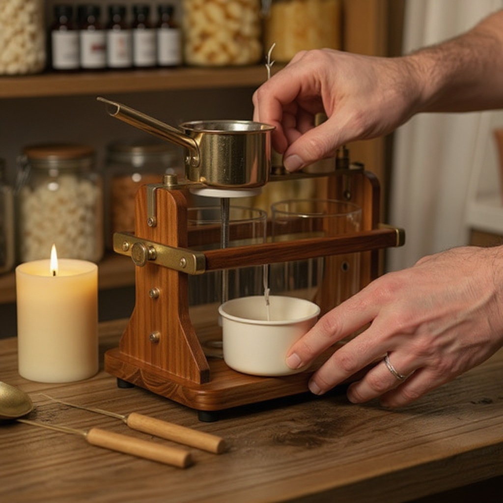 Step 12: Prepare your workspace: Before melting any wax, lay down newspaper or a protecti