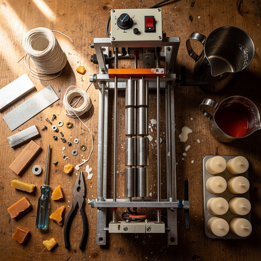 Multiple DIY Candle Making Machine crafts from above
