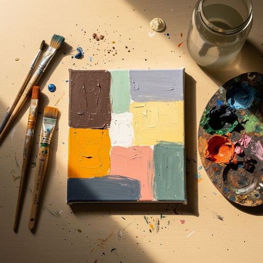 Multiple Simple Canvas Painting crafts from above