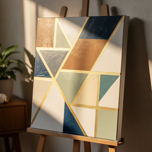 Abstract Geometric Canvas Art