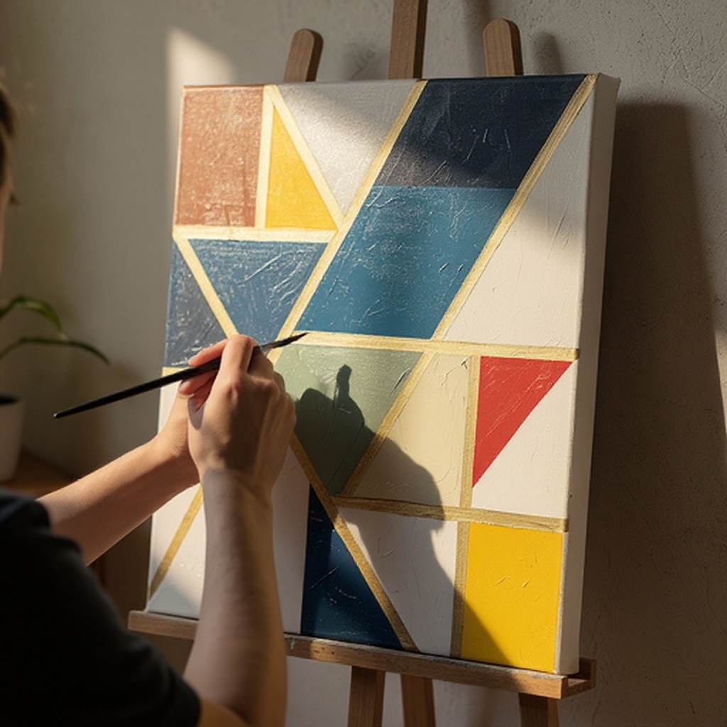 Step 6: Apply the paint evenly within the taped section, ensuring full coverage. If you 