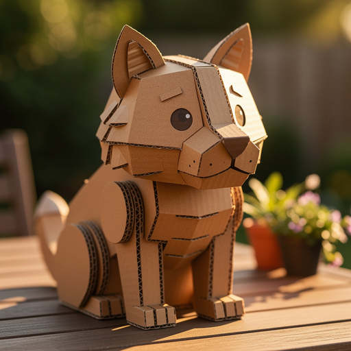 Cardboard Animal Sculptures