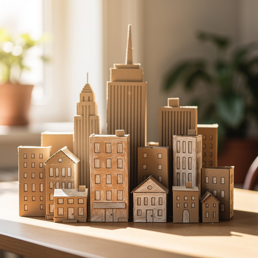 Cardboard City Skyline