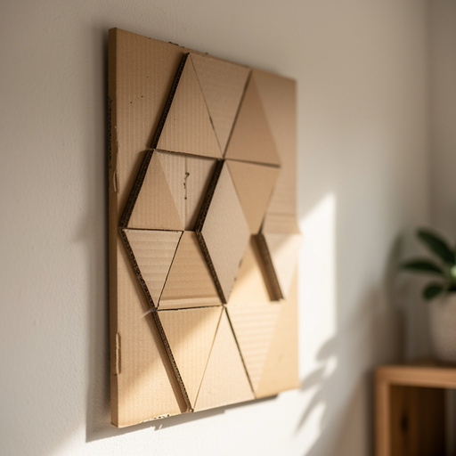 Cardboard Geometric Wall Art