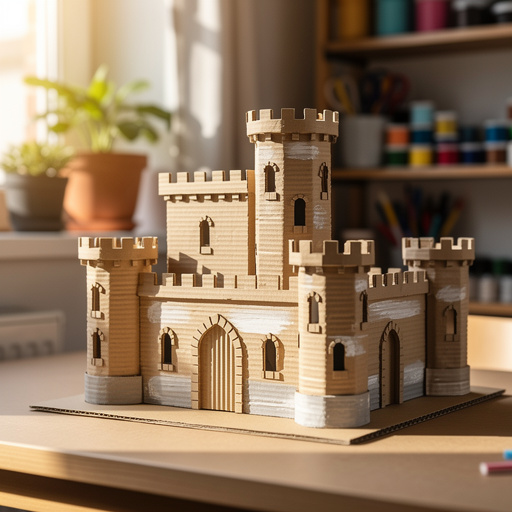 Cardboard Castle Diorama