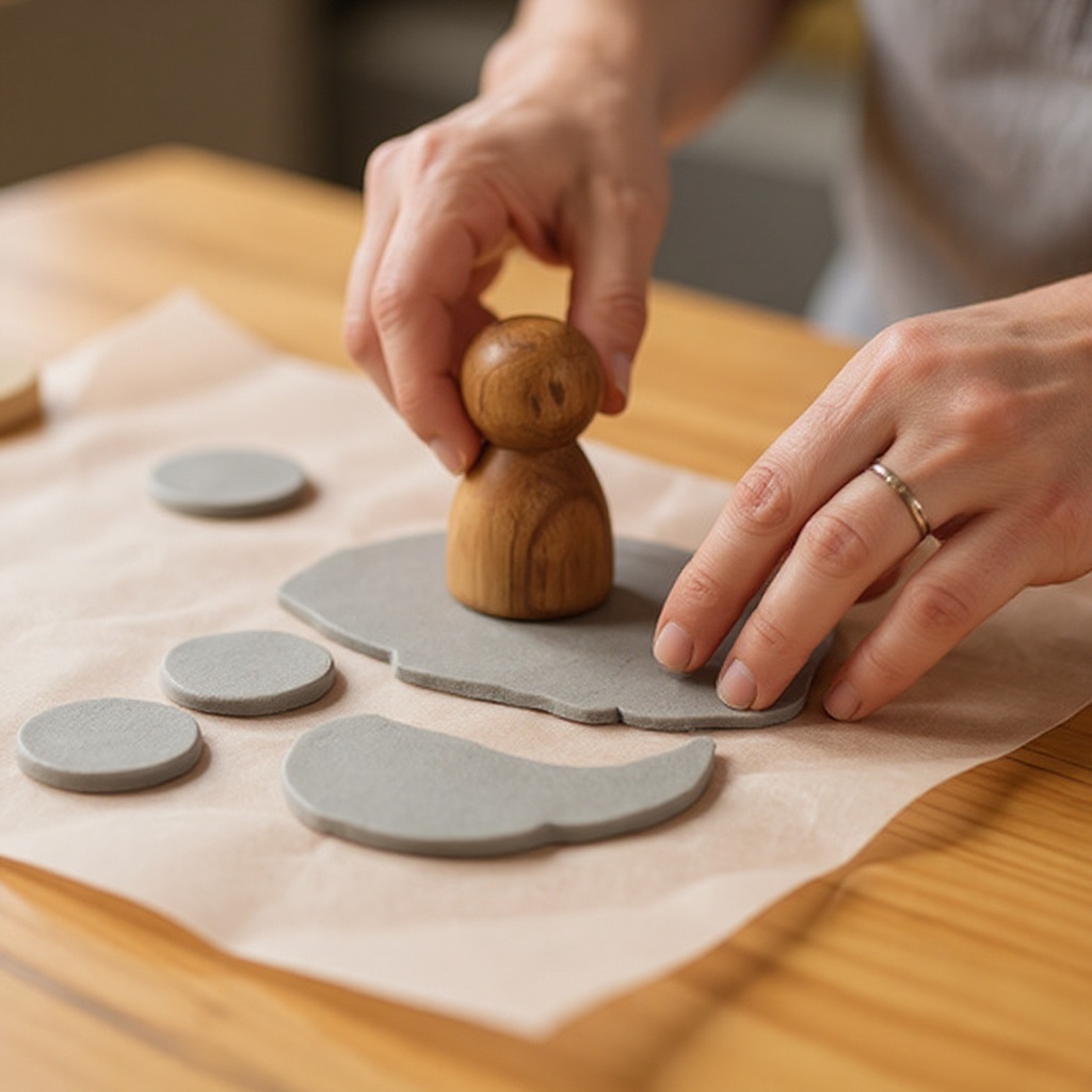 Step 4: Use cookie cutters or a craft knife to cut out desired shapes (e.g., circles, sq