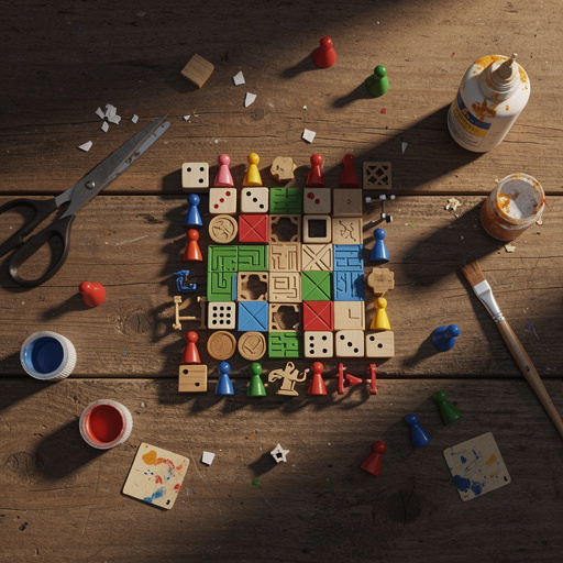 Multiple Classic Game Piece Creations crafts from above