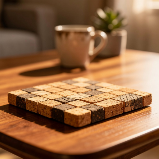 Cork Tile Art Coasters