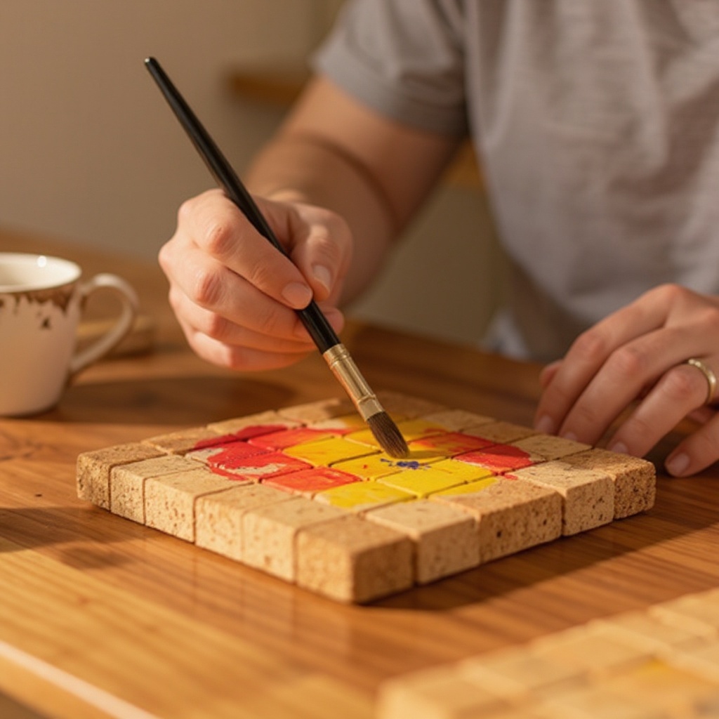 Step 4: Prepare your paints by squeezing small amounts onto a palette or disposable plat