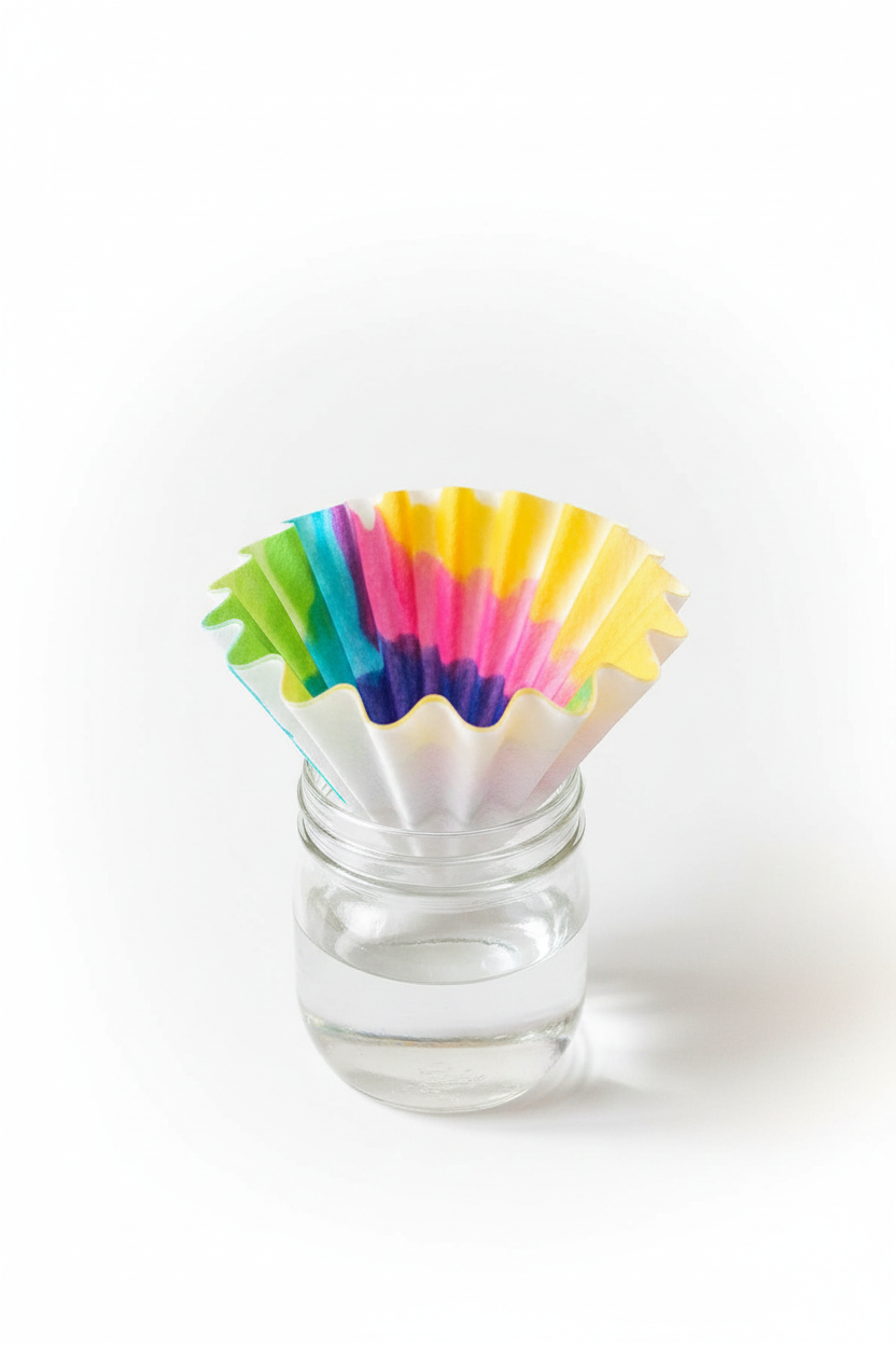Coffee Filter Marker Chromatography Art