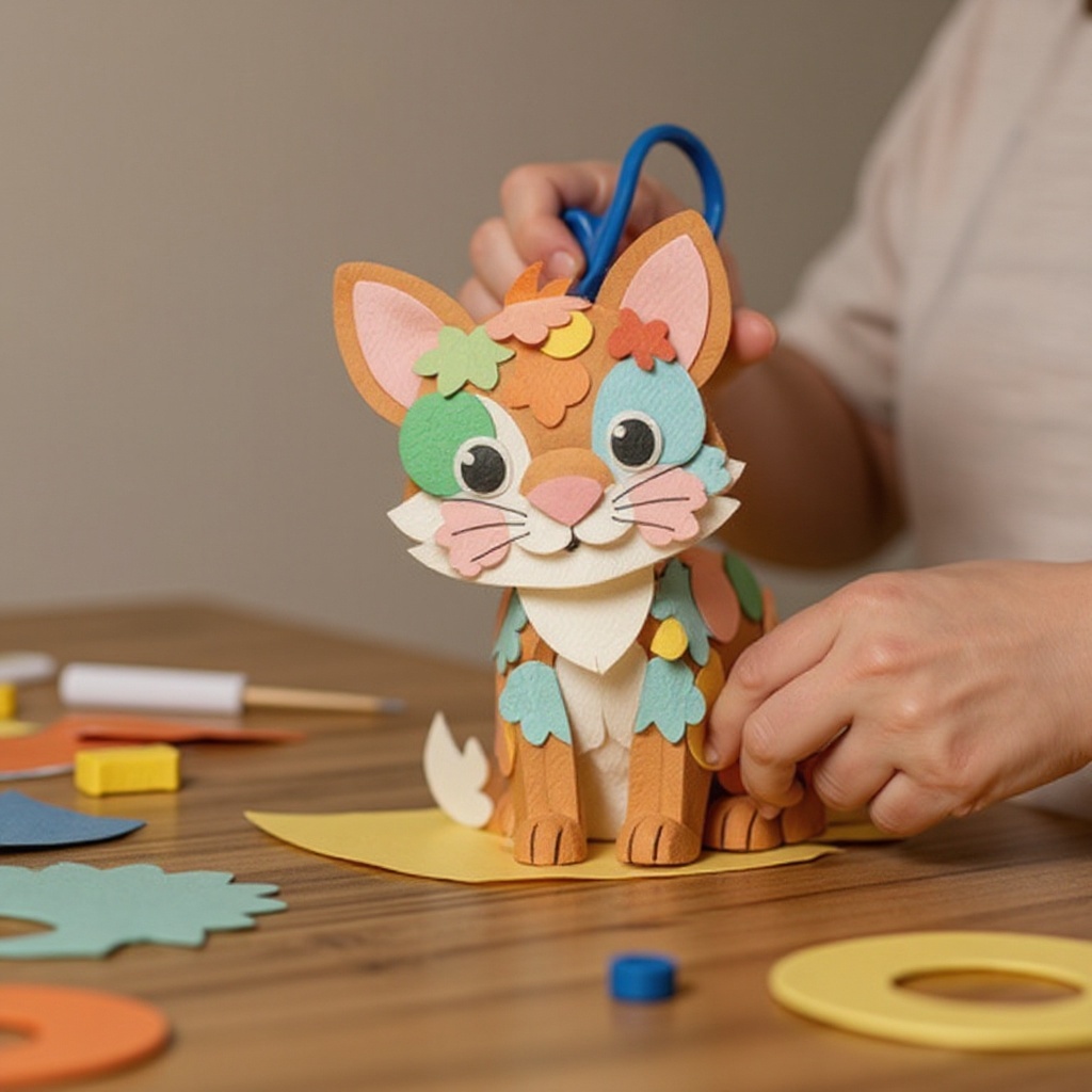 Step 2: Select a background color of construction paper. This will serve as the canvas f