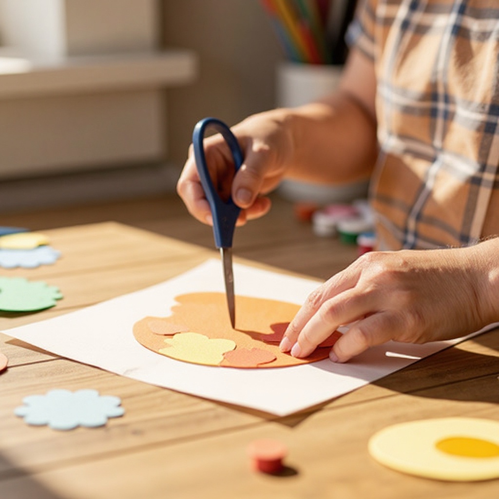 Step 4: Now, let's create the head. Select a color for your animal's head, which is typi