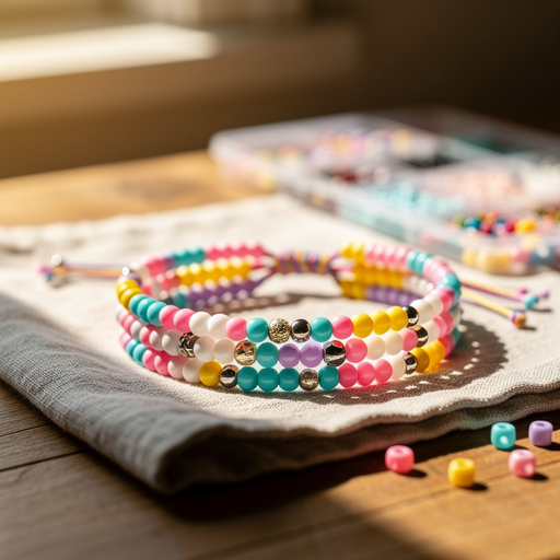 Finished Friendship Bracelet Bead Kits craft project