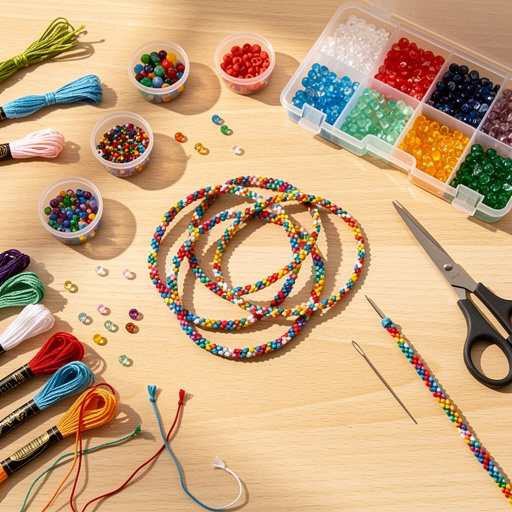 Multiple Friendship Bracelet Bead Kits crafts from above