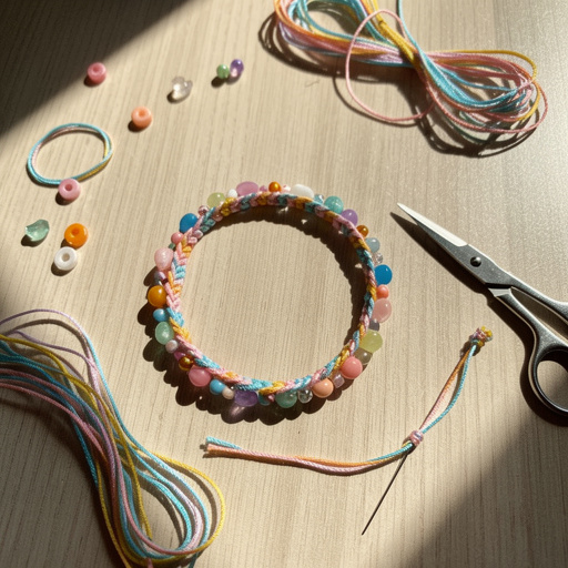 Multiple DIY Friendship Bracelets with Beads crafts from above