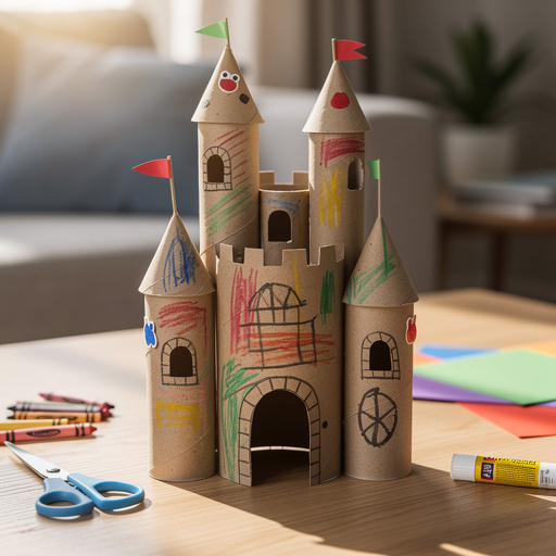 Cardboard Tube Critter Castles