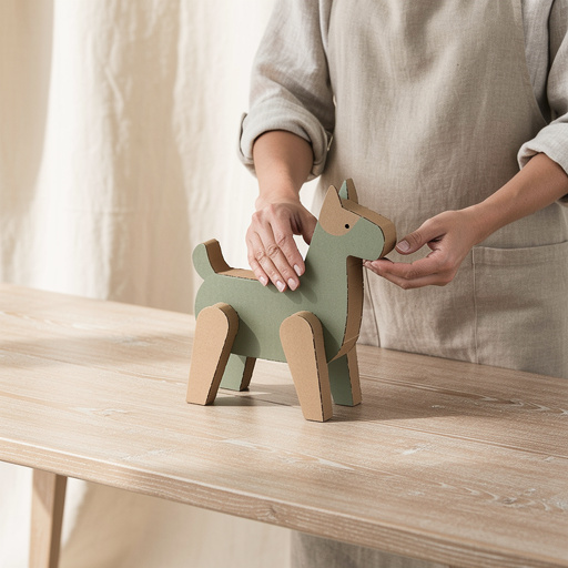 Upcycled Cardboard Sculptures