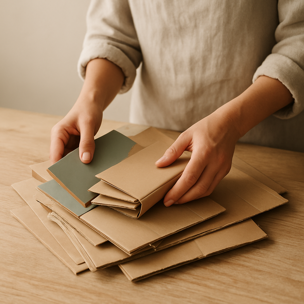 Step 1: Gather and prepare your cardboard: Collect a variety of cardboard types, from th