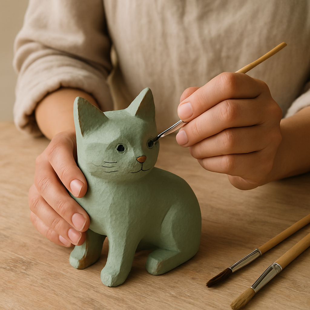 Step 14: Add details and shading: Use smaller brushes (size 1/8 to 1/4 inch) to add detai