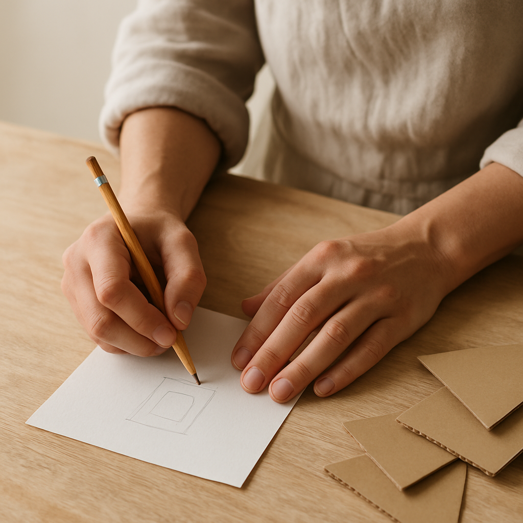 Step 2: Plan your sculpture: Lightly sketch a basic idea on a piece of scrap paper, cons