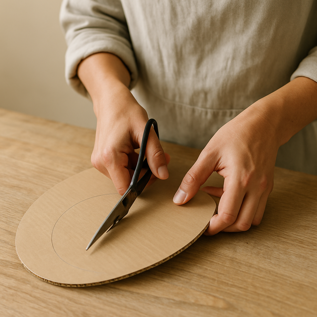 Step 3: Cut basic shapes: Using craft scissors, cut out large, flat shapes from your car