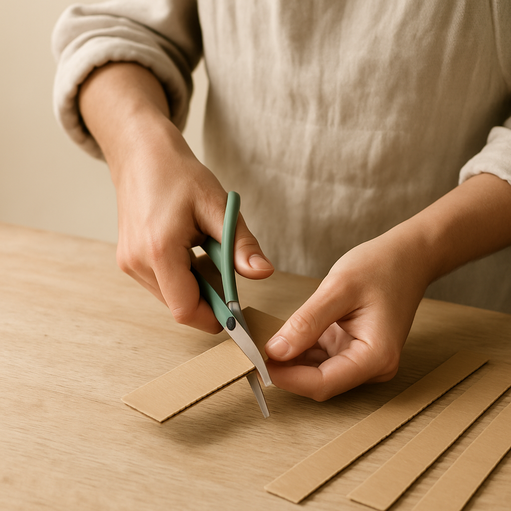 Step 5: Create structural elements: Cut strips of cardboard, about 1 inch wide, to act a