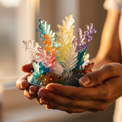 National Geographic Crystal Garden held in hand