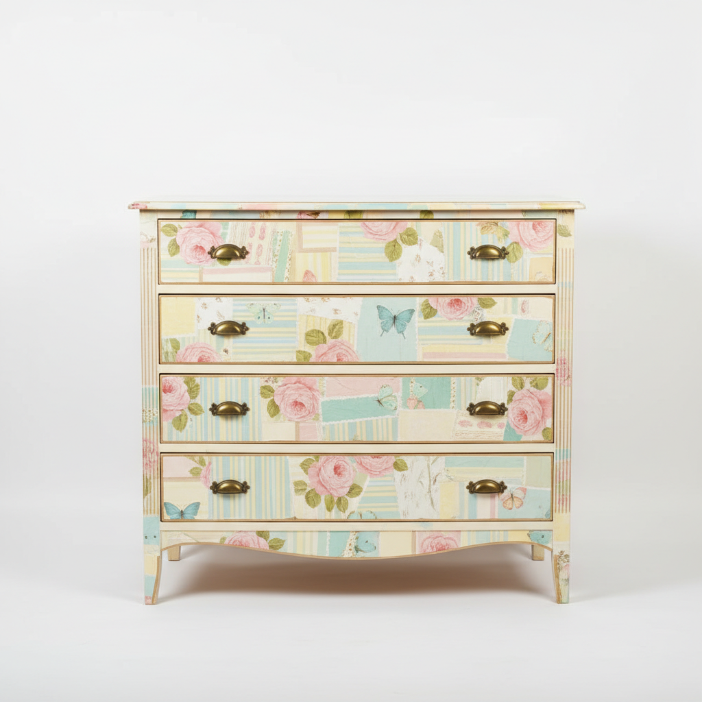 Decoupage Furniture Makeover