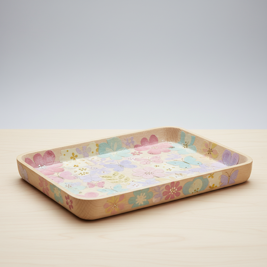Decoupage Wooden Tray