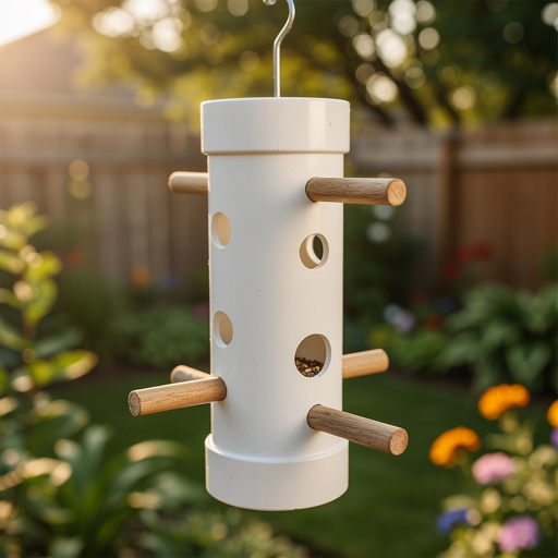 PVC Pipe Bird Feeder