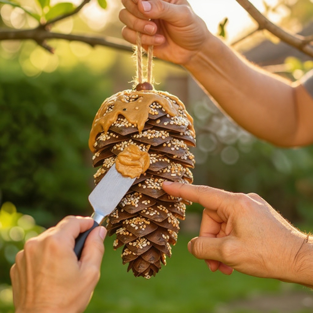 Step 2: Using a butter knife or spatula, spread a generous layer of peanut butter all ov